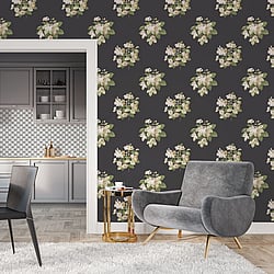 Galerie Wallcoverings Product Code: G78495 - Secret Garden Wallpaper Collection Galerie Wallcoverings Product Code G78495 - Secret Garden Wallpaper Collection - Classic Bouquet Design