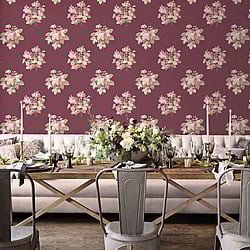 Galerie Wallcoverings Product Code: G78496 - Secret Garden Wallpaper Collection Galerie Wallcoverings Product Code G78496 - Secret Garden Wallpaper Collection - Classic Bouquet Design