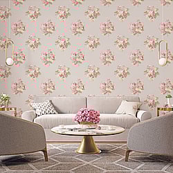 Galerie Wallcoverings Product Code: G78501 - Secret Garden Wallpaper Collection Galerie Wallcoverings Product Code G78501 - Secret Garden Wallpaper Collection - Classic Bouquet Design