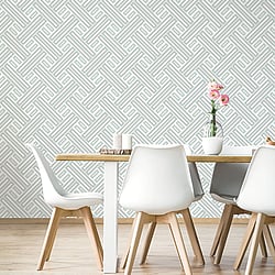 Galerie Wallcoverings Product Code: GX37605 - Geometrix Wallpaper Collection Galerie Wallcoverings Product Code GX37605 - Geometrix Wallpaper Collection - Mint Silver Colours - Geo Rectangular Design