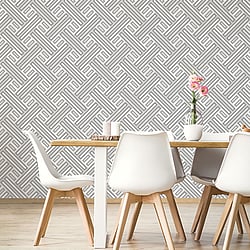 Galerie Wallcoverings Product Code: GX37608 - Geometrix Wallpaper Collection Galerie Wallcoverings Product Code GX37608 - Geometrix Wallpaper Collection - Silver Grey Colours - Geo Rectangular Design