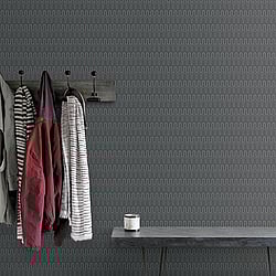 Galerie Wallcoverings Product Code: GX37614 - Geometrix Wallpaper Collection Galerie Wallcoverings Product Code GX37614 - Geometrix Wallpaper Collection - Black Silver Colours - Zig Zag Design