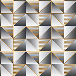 Galerie Wallcoverings Product Code: GX37628 - Geometrix Wallpaper Collection Galerie Wallcoverings Product Code GX37628 - Geometrix Wallpaper Collection - Gold Black Colours - Cubist Design