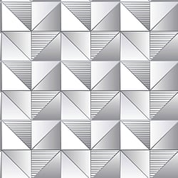 Galerie Wallcoverings Product Code: GX37630 - Geometrix Wallpaper Collection Galerie Wallcoverings Product Code GX37630 - Geometrix Wallpaper Collection - Silver Grey Colours - Cubist Design
