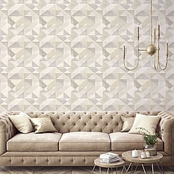Galerie Wallcoverings Product Code: GX37651 - Geometrix Wallpaper Collection Galerie Wallcoverings Product Code GX37651 - Geometrix Wallpaper Collection - Beige Grey Colours - Silk Screen Geometric Design