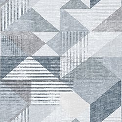Galerie Wallcoverings Product Code: GX37654 - Geometrix Wallpaper Collection Galerie Wallcoverings Product Code GX37654 - Geometrix Wallpaper Collection - Navy Grey Colours - Silk Screen Geometric Design