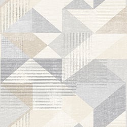 Galerie Wallcoverings Product Code: GX37655 - Geometrix Wallpaper Collection Galerie Wallcoverings Product Code GX37655 - Geometrix Wallpaper Collection - Grey Beige Colours - Silk Screen Geometric Design
