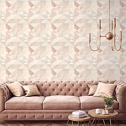 Galerie Wallcoverings Product Code: GX37656 - Geometrix Wallpaper Collection Galerie Wallcoverings Product Code GX37656 - Geometrix Wallpaper Collection - Blush Rose Beige Colours - Silk Screen Geometric Design