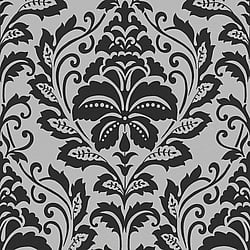 Galerie Wallcoverings Product Code: HO20024 - Home Wallpaper Collection Galerie Wallcoverings Product Code HO20024 - Home Wallpaper Collection - Grey Black Colours - Damask Motif Design