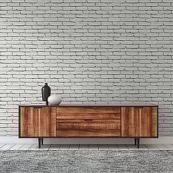 Galerie Wallcoverings Product Code: HO20057 - Home Wallpaper Collection Galerie Wallcoverings Product Code HO20057 - Home Wallpaper Collection - Cream Grey Colours - Brick Motif Design