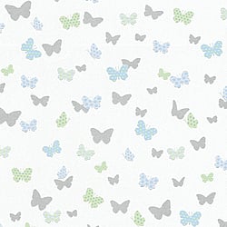 Galerie Wallcoverings Product Code: HO20062 - Home Wallpaper Collection Galerie Wallcoverings Product Code HO20062 - Home Wallpaper Collection - Blue Green Grey White Colours - Butterfly Motif Design