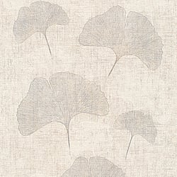 Galerie Wallcoverings Product Code: HV41010 - Havana Wallpaper Collection Galerie Wallcoverings Product Code HV41010 - Havana Wallpaper Collection - Beige Metallic Colours - Havana Ginkgo Leaf Motif Design