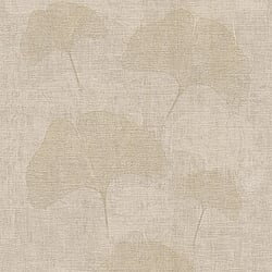 Galerie Wallcoverings Product Code: HV41011 - Havana Wallpaper Collection Galerie Wallcoverings Product Code HV41011 - Havana Wallpaper Collection - Beige Metallic Colours - Havana Ginkgo Leaf Motif Design