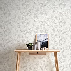 Galerie Wallcoverings Product Code: HV41019 - Havana Wallpaper Collection Galerie Wallcoverings Product Code HV41019 - Havana Wallpaper Collection - Beige Grey Colours - Havana Jungle Palms Design