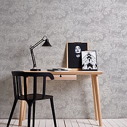 Galerie Wallcoverings Product Code: HV41029 - Havana Wallpaper Collection Galerie Wallcoverings Product Code HV41029 - Havana Wallpaper Collection - Cream Grey Metallic Colours - Havana Tree Motif Design