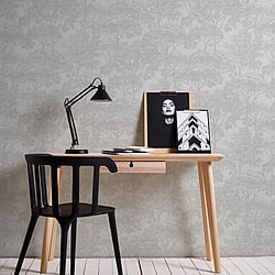 Galerie Wallcoverings Product Code: HV41032 - Havana Wallpaper Collection Galerie Wallcoverings Product Code HV41032 - Havana Wallpaper Collection - Grey Colours - Havana Tree Motif Design