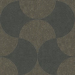 Galerie Wallcoverings Product Code: HV41050 - Havana Wallpaper Collection Galerie Wallcoverings Product Code HV41050 - Havana Wallpaper Collection - Grey Metallic Black Colours - Havana Mosaic Fan Motif Design