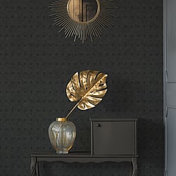 Galerie Wallcoverings Product Code: HV41056 - Havana Wallpaper Collection Galerie Wallcoverings Product Code HV41056 - Havana Wallpaper Collection - Metallic Black Colours - Havana Geometric Weave Design