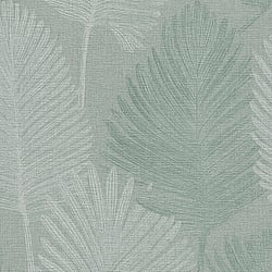 Galerie Wallcoverings Product Code HZ62077 - Horizon Wallpaper Collection - Green Metallic Colours - Palm Leaf Design