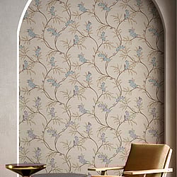 Galerie Wallcoverings Product Code: IS33303 - Italian Silks And Damasks Wallpaper Collection Galerie Wallcoverings Product Code IS33303 - Italian Silks And Damasks Wallpaper Collection - Dove Colours - Ramage Tonale Design