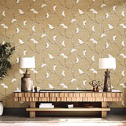Galerie Wallcoverings Product Code: IS33307 - Italian Silks And Damasks Wallpaper Collection Galerie Wallcoverings Product Code IS33307 - Italian Silks And Damasks Wallpaper Collection - Ocher Colours - Ramage Tonale Design