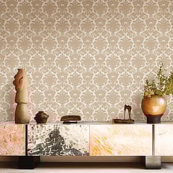 Galerie Wallcoverings Product Code: IS33324 - Italian Silks And Damasks Wallpaper Collection Galerie Wallcoverings Product Code IS33324 - Italian Silks And Damasks Wallpaper Collection - Copper Colours - Damasco Allegro Design