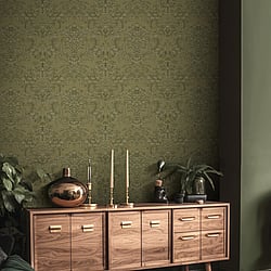 Galerie Wallcoverings Product Code: IS33347 - Italian Silks And Damasks Wallpaper Collection Galerie Wallcoverings Product Code IS33347 - Italian Silks And Damasks Wallpaper Collection - Green Colours - Damasco Quirinale Design