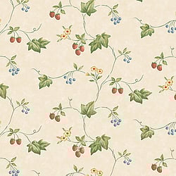 Galerie Wallcoverings Product Code: KE29900 - Kitchen Style 3 Wallpaper Collection Galerie Wallcoverings Product Code KE29900 - Kitchen Style 3 Wallpaper Collection - Yellow Cream Green Red Blue Colours - Strawberry and Ivy Trail Design