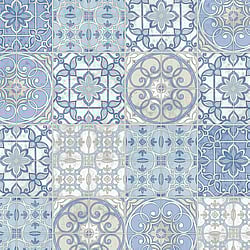 Galerie Wallcoverings Product Code: KE29950 - Kitchen Style 3 Wallpaper Collection Galerie Wallcoverings Product Code KE29950 - Kitchen Style 3 Wallpaper Collection - Blue White Colours - Retro Tiles Design