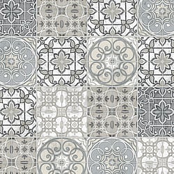 Galerie Wallcoverings Product Code: KE29951 - Kitchen Style 3 Wallpaper Collection Galerie Wallcoverings Product Code KE29951 - Kitchen Style 3 Wallpaper Collection - Grey Black Cream Beige Colours - Retro Tiles Design