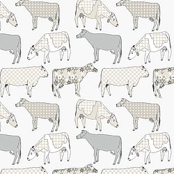 Galerie Wallcoverings Product Code: KE29952 - Kitchen Style 3 Wallpaper Collection Galerie Wallcoverings Product Code KE29952 - Kitchen Style 3 Wallpaper Collection - Grey Beige Colours - Cow Motif Design