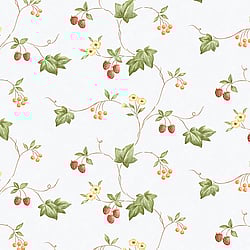 Galerie Wallcoverings Product Code: KK26752 - Kitchen Style 3 Wallpaper Collection Galerie Wallcoverings Product Code KK26752 - Kitchen Style 3 Wallpaper Collection - Red Green Yellow Orange White Colours - Strawberry and Ivy Trail Design