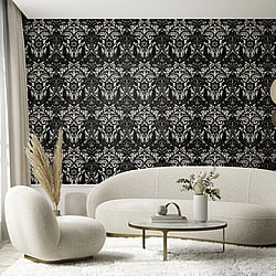 Galerie Wallcoverings Product Code: LB25166 - Llewelyn-Bowen - Off The Wall Wallpaper Collection Galerie Wallcoverings Product Code LB25166 - Llewelyn-Bowen - Off The Wall Wallpaper Collection - Damask Sauvage Design