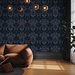 Galerie Wallcoverings Product Code: LB25169 - Llewelyn-Bowen - Off The Wall Wallpaper Collection Galerie Wallcoverings Product Code LB25169 - Llewelyn-Bowen - Off The Wall Wallpaper Collection - Damask Sauvage Design