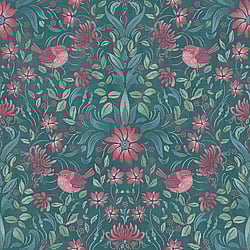 Galerie Wallcoverings Product Code: MC61011 - Maison Charme Wallpaper Collection Galerie Wallcoverings Product Code MC61011 - Maison Charme Wallpaper Collection - Blue, Green, Pink Colours - Step into a world of quintessential French chicness with this mesmerizing print. Immerse yourself in its exquisite details, where blossoms, wispy leaves and graceful birds intertwine, evoking the essence of spring. This elegant print breathes life into every room it graces, infusing your space with warmth, charm, and a touch of timeless beauty. Let this gorgeous floral and bird motif transport you to a realm of captivating allure and enchantment. Design
