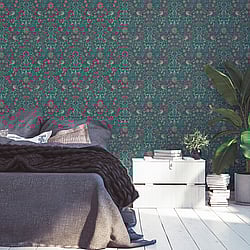 Galerie Wallcoverings Product Code: MC61011 - Maison Charme Wallpaper Collection Galerie Wallcoverings Product Code MC61011 - Maison Charme Wallpaper Collection - Blue, Green, Pink Colours - Step into a world of quintessential French chicness with this mesmerizing print. Immerse yourself in its exquisite details, where blossoms, wispy leaves and graceful birds intertwine, evoking the essence of spring. This elegant print breathes life into every room it graces, infusing your space with warmth, charm, and a touch of timeless beauty. Let this gorgeous floral and bird motif transport you to a realm of captivating allure and enchantment. Design
