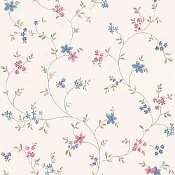Galerie Wallcoverings Product Code: MC61021 - Maison Charme Wallpaper Collection Galerie Wallcoverings Product Code MC61021 - Maison Charme Wallpaper Collection - Blue, Green, Pink, Cream Colours - A stylish floral wallpaper with an old fashioned, wispy trail of petit flowers. Will suit a more traditional setting perfectly with its country cottage charm. The beauty of this vinyl wallpaper is not only will it add texture to your walls, but it will also cover slight imperfections, giving your room the finish you want. So whether you are looking for a floral wallpaper for a living room, bedroom or dining room, this paper could be your perfect choice. Design