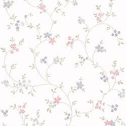 Galerie Wallcoverings Product Code: MC61028 - Maison Charme Wallpaper Collection Galerie Wallcoverings Product Code MC61028 - Maison Charme Wallpaper Collection - Blue, Green, Pink, Cream Colours - A stylish floral wallpaper with an old fashioned, wispy trail of petit flowers. Will suit a more traditional setting perfectly with its country cottage charm. The beauty of this vinyl wallpaper is not only will it add texture to your walls, but it will also cover slight imperfections, giving your room the finish you want. So whether you are looking for a floral wallpaper for a living room, bedroom or dining room, this paper could be your perfect choice. Design