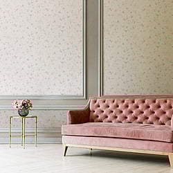 Galerie Wallcoverings Product Code: MC61028 - Maison Charme Wallpaper Collection Galerie Wallcoverings Product Code MC61028 - Maison Charme Wallpaper Collection - Blue, Green, Pink, Cream Colours - A stylish floral wallpaper with an old fashioned, wispy trail of petit flowers. Will suit a more traditional setting perfectly with its country cottage charm. The beauty of this vinyl wallpaper is not only will it add texture to your walls, but it will also cover slight imperfections, giving your room the finish you want. So whether you are looking for a floral wallpaper for a living room, bedroom or dining room, this paper could be your perfect choice. Design