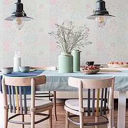 Galerie Wallcoverings Product Code: MC61038 - Maison Charme Wallpaper Collection Galerie Wallcoverings Product Code MC61038 - Maison Charme Wallpaper Collection - Blue, Pink Colours - Revel in vintage charm with the Maison Charme Patchwork Vintage Floral print. This playful pattern arranges faded florals, ditsy prints and delicate plaids in a colourful basketweave patchwork. The shabby chic medley of designs mimics well-loved quilts and counterpanes. Incorporate this repeat print into bedroom, living room or kitchen schemes to infuse living spaces with an easy-going cottage style. Printed on vinyl with a non-woven backing, this design exudes romantic whimsy. Nostalgic and light-hearted, this fabric collage celebrates the beauty of imperfection and cherished heirlooms. Design