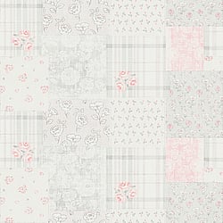 Galerie Wallcoverings Product Code: MC61047 - Maison Charme Wallpaper Collection Galerie Wallcoverings Product Code MC61047 - Maison Charme Wallpaper Collection - Grey, Pink, White Colours - Revel in vintage charm with the Maison Charme Patchwork Vintage Floral print. This playful pattern arranges faded florals, ditsy prints and delicate plaids in a colourful basketweave patchwork. The shabby chic medley of designs mimics well-loved quilts and counterpanes. Incorporate this repeat print into bedroom, living room or kitchen schemes to infuse living spaces with an easy-going cottage style. Printed on vinyl with a non-woven backing, this design exudes romantic whimsy. Nostalgic and light-hearted, this fabric collage celebrates the beauty of imperfection and cherished heirlooms. Design