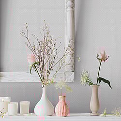 Galerie Wallcoverings Product Code: MC61048 - Maison Charme Wallpaper Collection Galerie Wallcoverings Product Code MC61048 - Maison Charme Wallpaper Collection - Grey, White Colours - This pretty polka dot motif would make a great statement in your home and is ideal for nurseries or playrooms. The simple yet striking design features small white polka dots on a muted background with a lightly textured matte finish. Easy to apply, this high quality wallpaper would look great as a feature wall or when used to decorate a whole room. Design