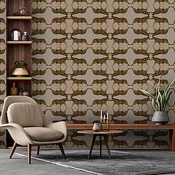 Galerie Wallcoverings Product Code: NHW1033 - Enchanted Wallpaper Collection Galerie Wallcoverings Product Code NHW1033 - Enchanted Wallpaper Collection - Bronze Taupe Colours - Sabor Bronze Design