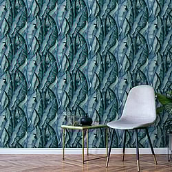 Galerie Wallcoverings Product Code: NHW1040 - Enchanted Wallpaper Collection Galerie Wallcoverings Product Code NHW1040 - Enchanted Wallpaper Collection - Turquoise Colours - Malay Turquoise Design