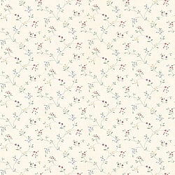 Galerie Wallcoverings Product Code: PF38106 - Pretty Prints Wallpaper Collection Galerie Wallcoverings Product Code PF38106 - Pretty Prints Wallpaper Collection - Cream, Yellow, Red, Blue, Green Colours - Small Floral Trail Design