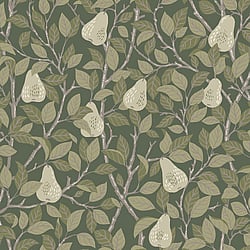Galerie Wallcoverings Product Code: S13105 - Sommarang Wallpaper Collection Galerie Wallcoverings Product Code S13105 - Sommarang Wallpaper Collection - Green Colours - Leaves and Pears Design