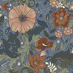 Galerie Wallcoverings Product Code: S13108 - Sommarang Wallpaper Collection Galerie Wallcoverings Product Code S13108 - Sommarang Wallpaper Collection - Blue Colours - Scandi Bloom Design