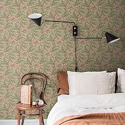 Galerie Wallcoverings Product Code: S13115 - Sommarang Wallpaper Collection Galerie Wallcoverings Product Code S13115 - Sommarang Wallpaper Collection - Green Colours - Garden Floral Design