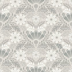 Galerie Wallcoverings Product Code: S24125 - Sommarang 2 Wallpaper Collection Galerie Wallcoverings Product Code S24125 - Sommarang 2 Wallpaper Collection - Greige Colours - An array of flowers and leaves Design