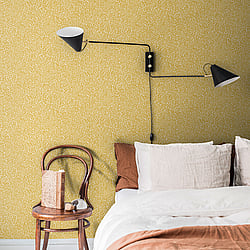 Galerie Wallcoverings Product Code: S55003 - Sommarang Wallpaper Collection Galerie Wallcoverings Product Code S55003 - Sommarang Wallpaper Collection - Ochre Colours - Mono Leaf Design